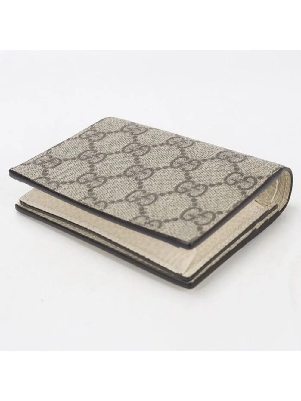 ★SOLD★ Gucci Bicolor Card Case Wallet Double Bifold - Picture 2 of 7
